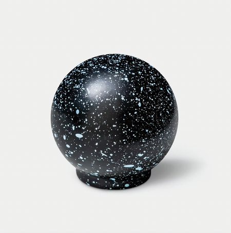 Poignée (ou crochet) splash bleu pâle sur noir [sur-commande]