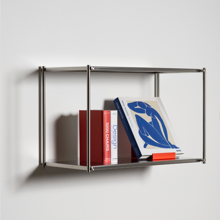 Stainless steel modular shelving system