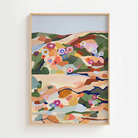 Affiche 'The rock remember the flowers'