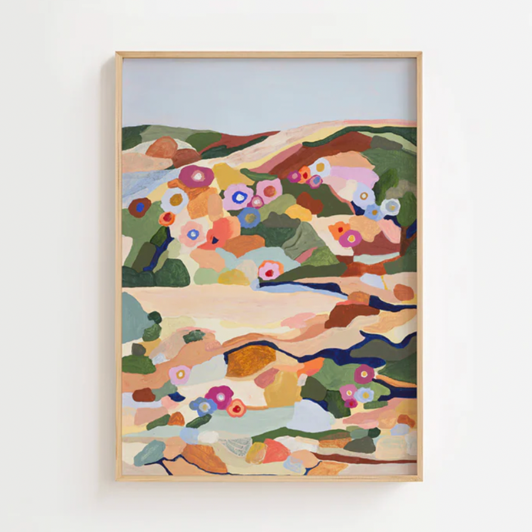 Affiche 'The rock remember the flowers'