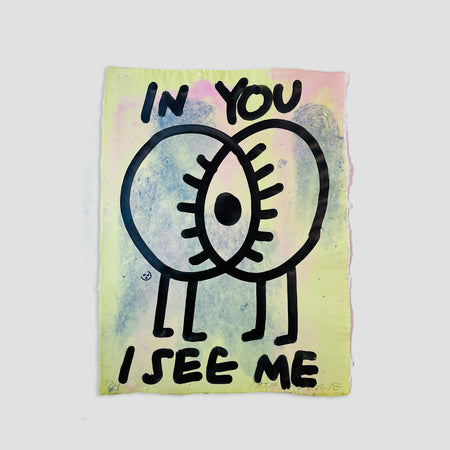 Original green artwork 'In you I see me'