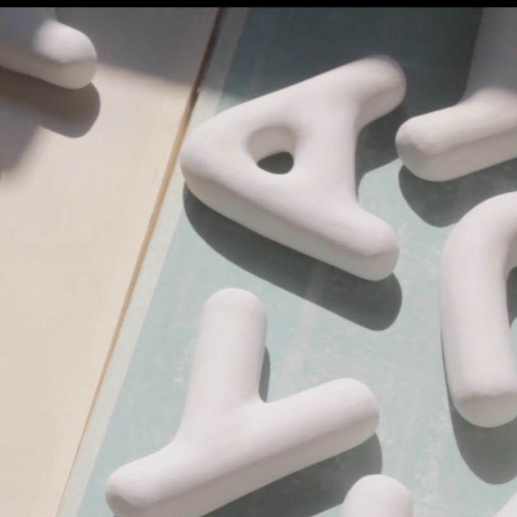 Handcrafted ceramic letters [to order] 