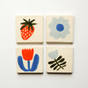Ceramic Coaster / Tile [Various Designs]