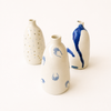 Vase soliflore rond en semi porcelaine