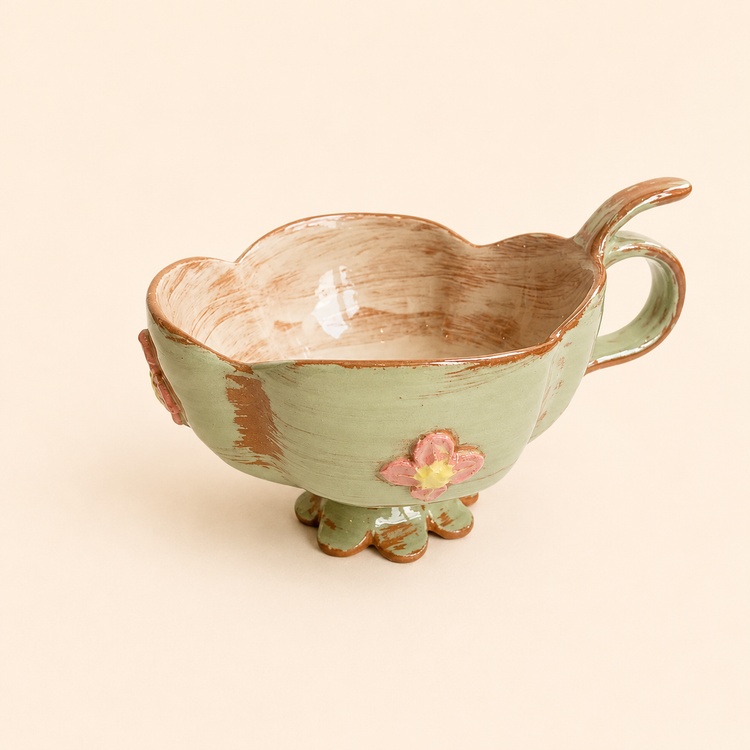 Tasse à thé verte