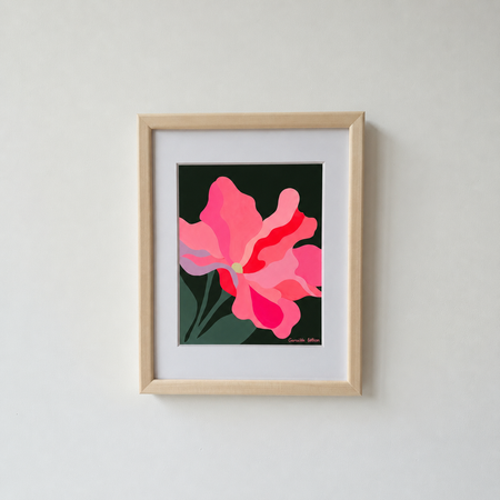 Oeuvre originale encadrée 'Début juin N°02'