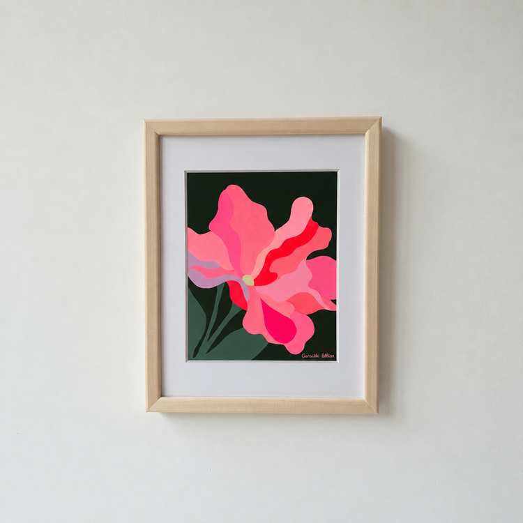 Oeuvre originale encadrée 'Début juin N°02'