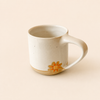 Grande tasse Étoile de courtepointe rose, orange et jaune