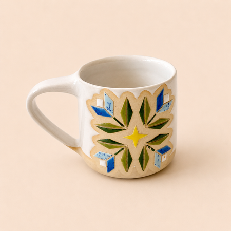 Tasse Tulipe jaune et bleu