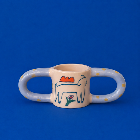 Tasse double anse Chèvre