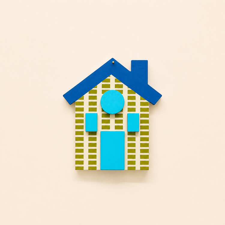 Déco murale House en bois