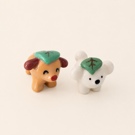 Figurine en céramique Chiens déguisés [modèles variés]