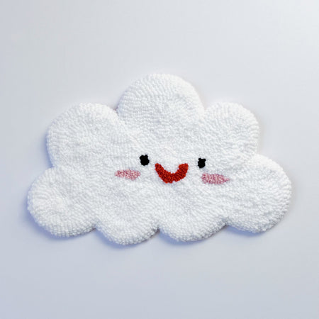 Pièce textile murale 'Blushing Cloud'