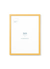 Yellow frame and plexiglass [12 x 16 in]