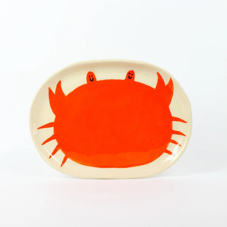 Assiette en céramique 'Crabe'