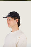 Wiggly embroidered nylon cap