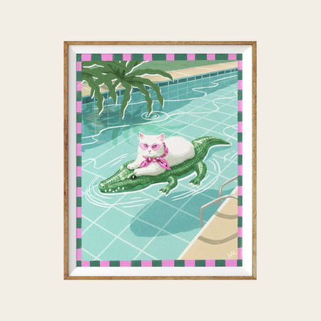 Affiche 'Croco Pool'