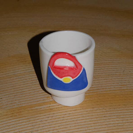 Ceramic cup tumbler handbag