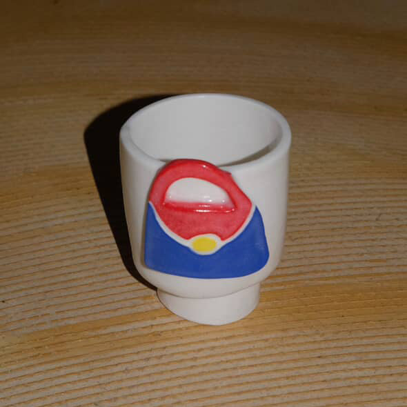 Ceramic cup tumbler handbag