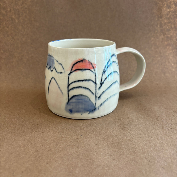 Large Abstract Ceramic Mug #72
