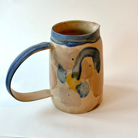 Carafe abstraite terre et bleu