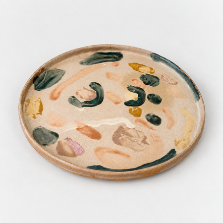 Grande assiette de présentation terre