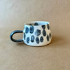 Large abstract ceramic mug no.143 