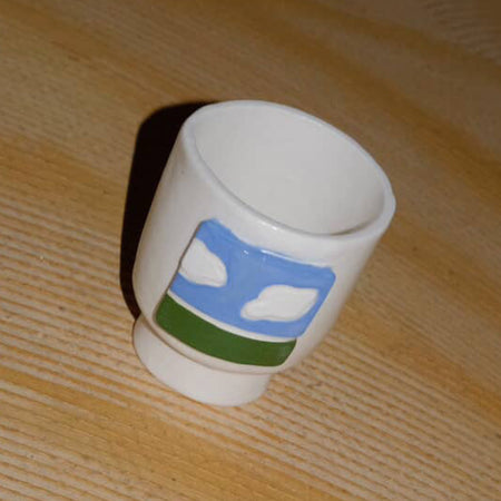 Cloud ceramic tumbler mug