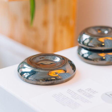 Mini assiette Bubble chrome