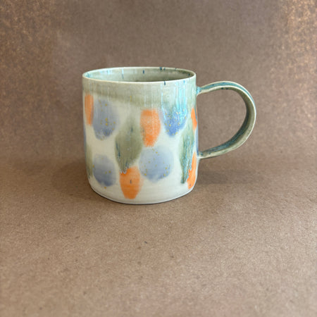 Grande tasse abstraite en céramique #74