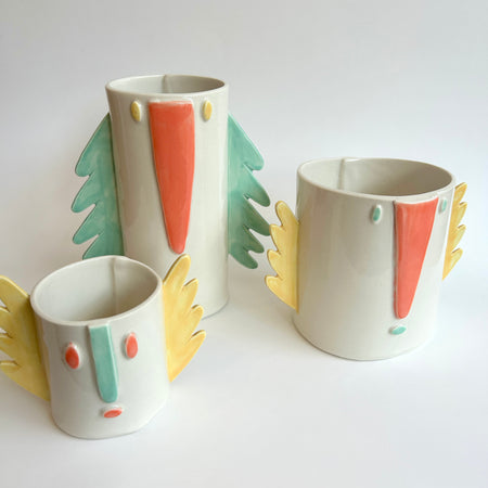 Vase en porcelaine Ailes