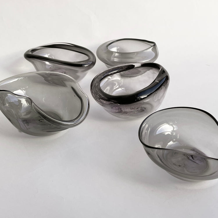 Bol Fluxus en verre soufflé [couleurs variées]