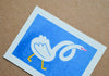 Mini affiche risographie 'Duck'