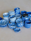 Blue saucer in nerikomi [various sizes]