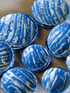 Blue saucer in nerikomi [various sizes]