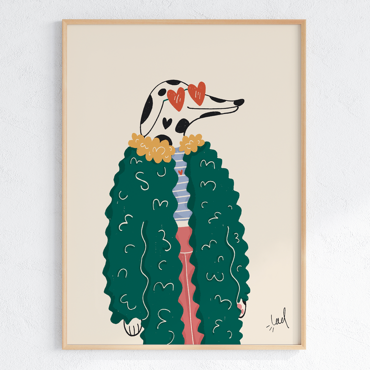 Affiche 'Le dalmatien stylé'