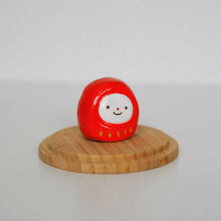 Petite sculpture figurine 'Daruma'