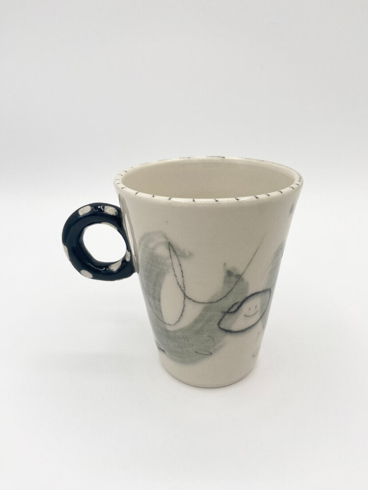 Tasse abstraite en porcelaine [modèles variés]