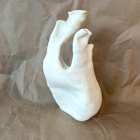 Sculptural vegetable oil lamp 'Seabed'