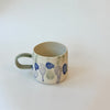 Grande tasse pois bleus et verts