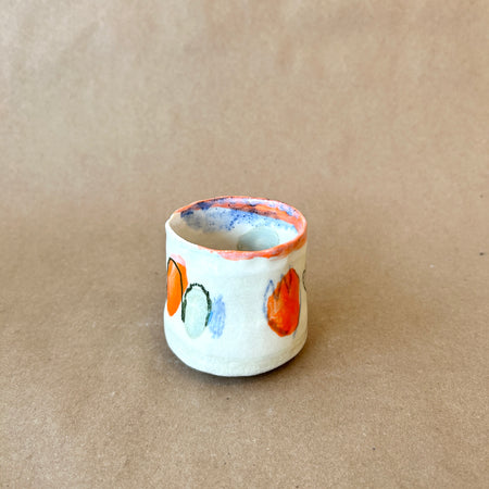 Abstract ceramic tumbler no.427