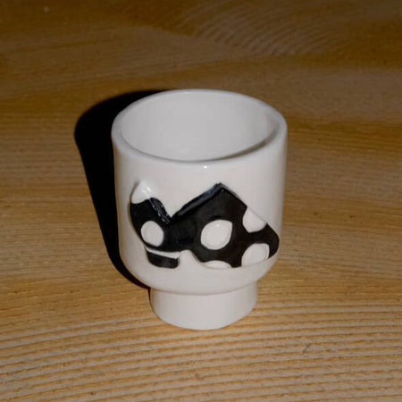 Ceramic cup tumbler small shoe