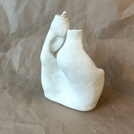 'Dune' sculptural vegetable oil lamp