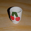 Cherry ceramic tumbler mug