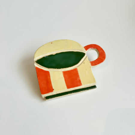 Wall piece 'Lined cup 03'