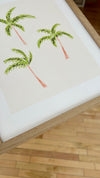 Affiche 'Palm Trees' encadrée [tel quel]