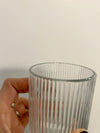 Clear Ripple Glass Vase [as is]