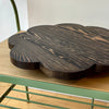 Black Fir Wood Lazy Susan Tray