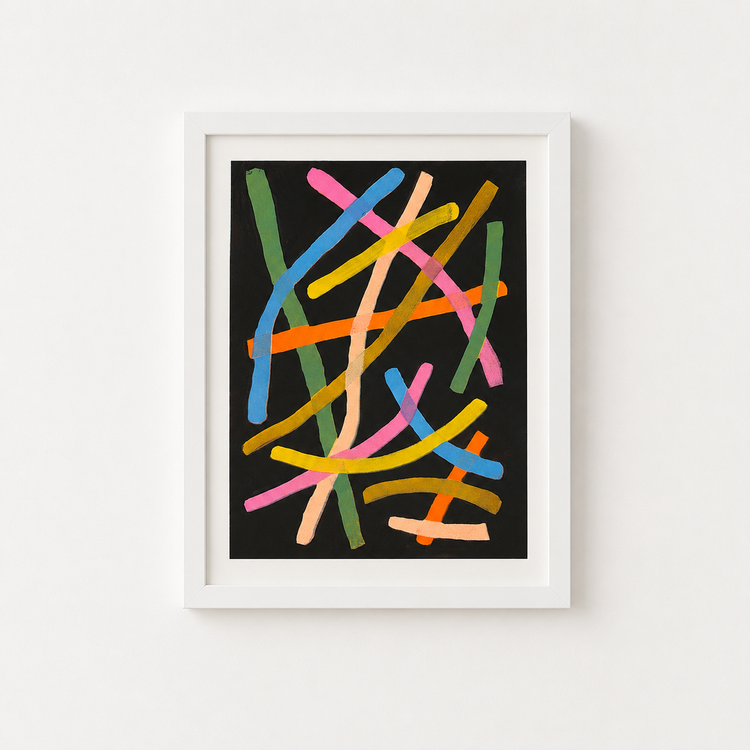 Affiche risographie 'Nouilles'