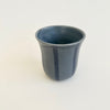 Small stoneware vase / goblet with stripes